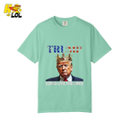 Trump Long Live The King Shirt Crown Patriotic Graphic Shirt - HQLOL