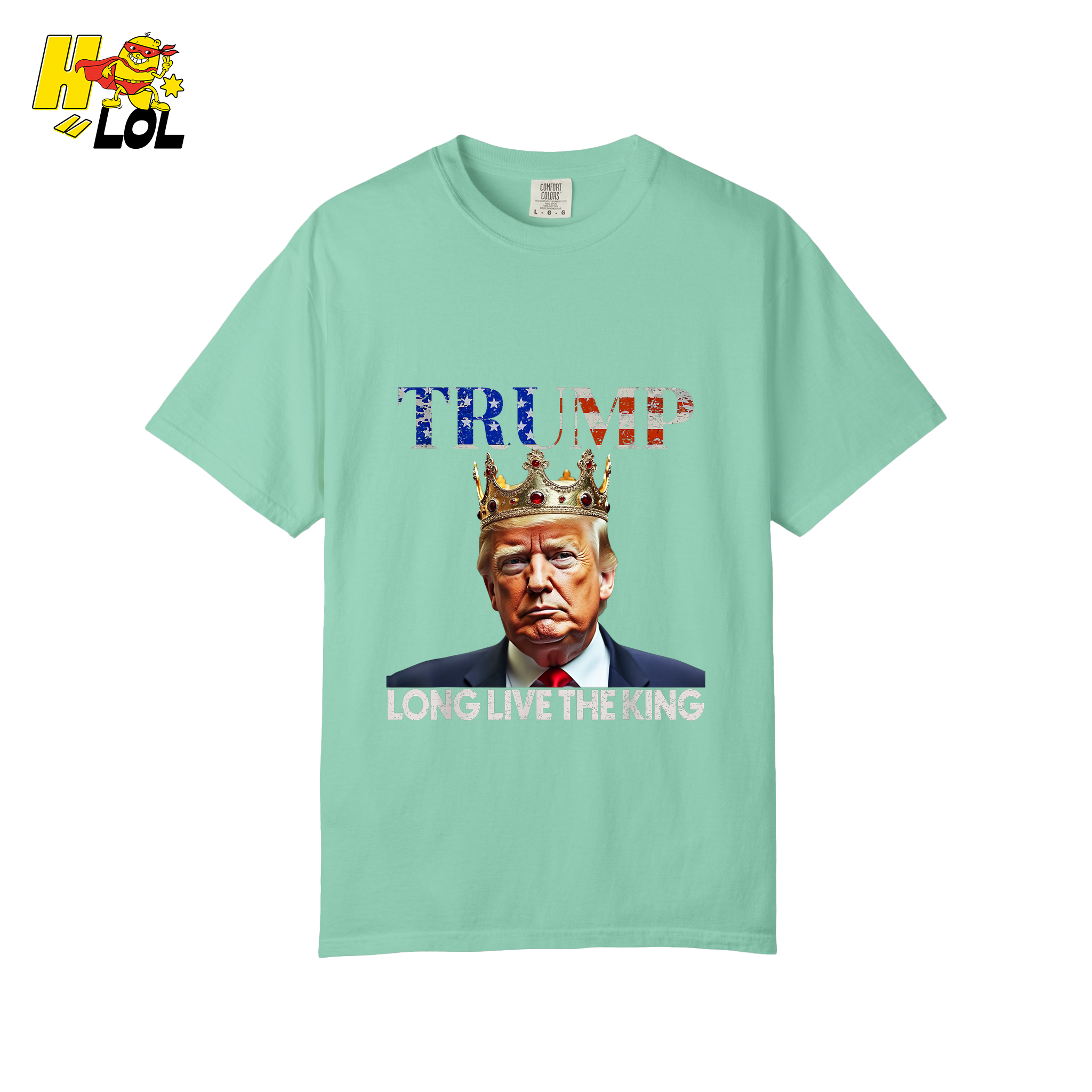 Trump Long Live The King Shirt Crown Patriotic Graphic Shirt - HQLOL