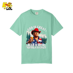 God Is Great Kamala Is Crazy - Trump Beer Patriotic Shirt - HQLOL