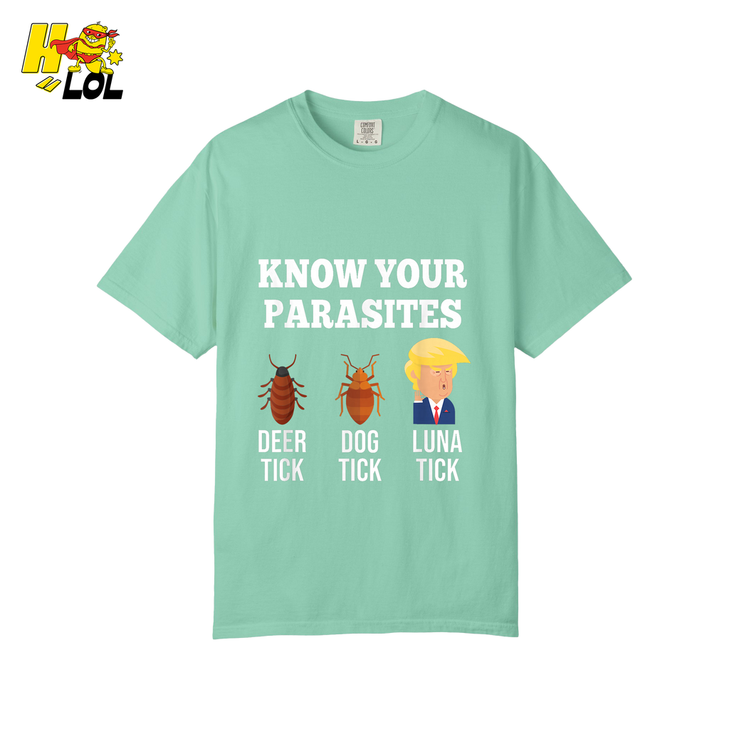 Know Your Parasites Shirt Funny Tick Meme Satire Graphic Shirt - HQLOL