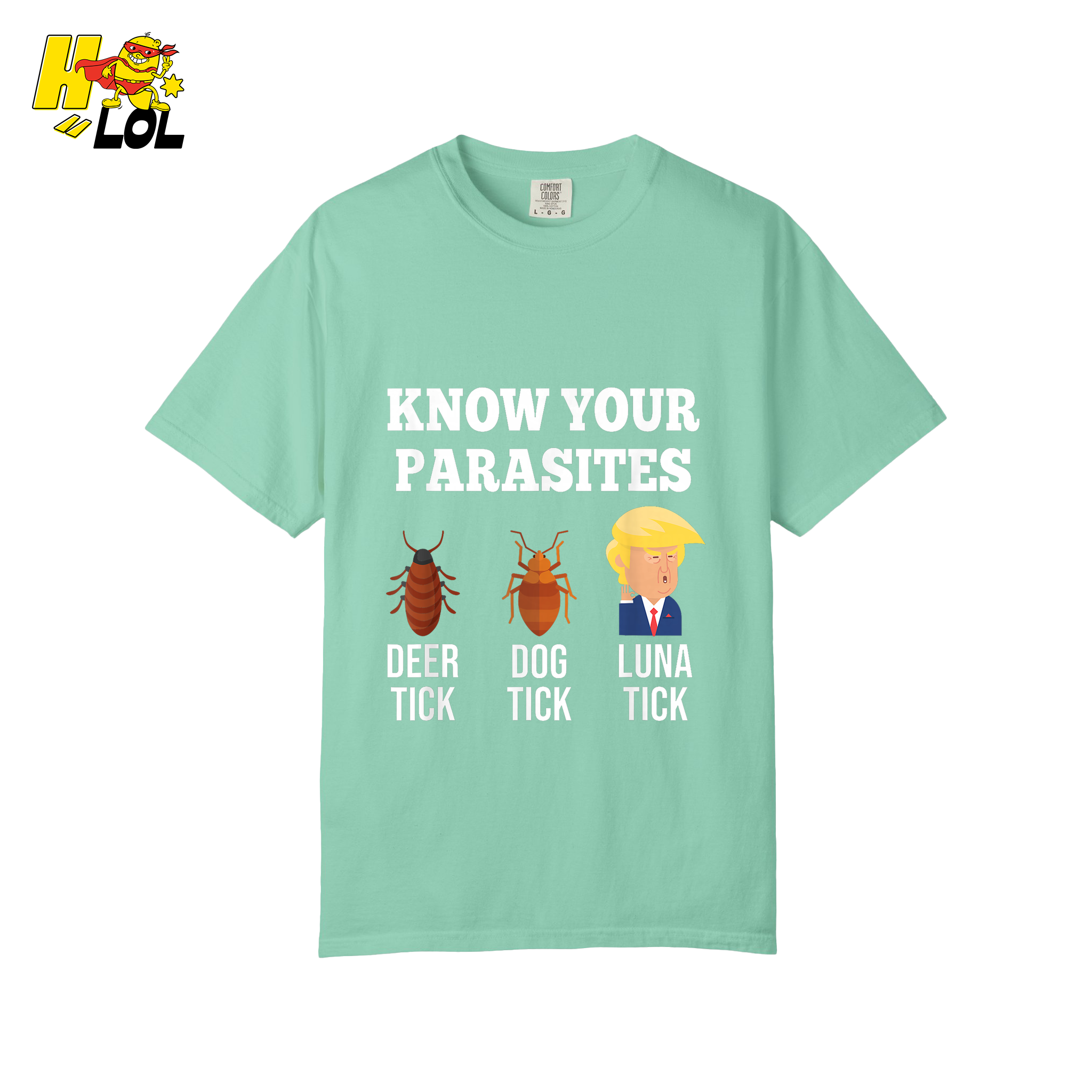 Know Your Parasites Shirt Funny Tick Meme Satire Graphic Shirt - HQLOL