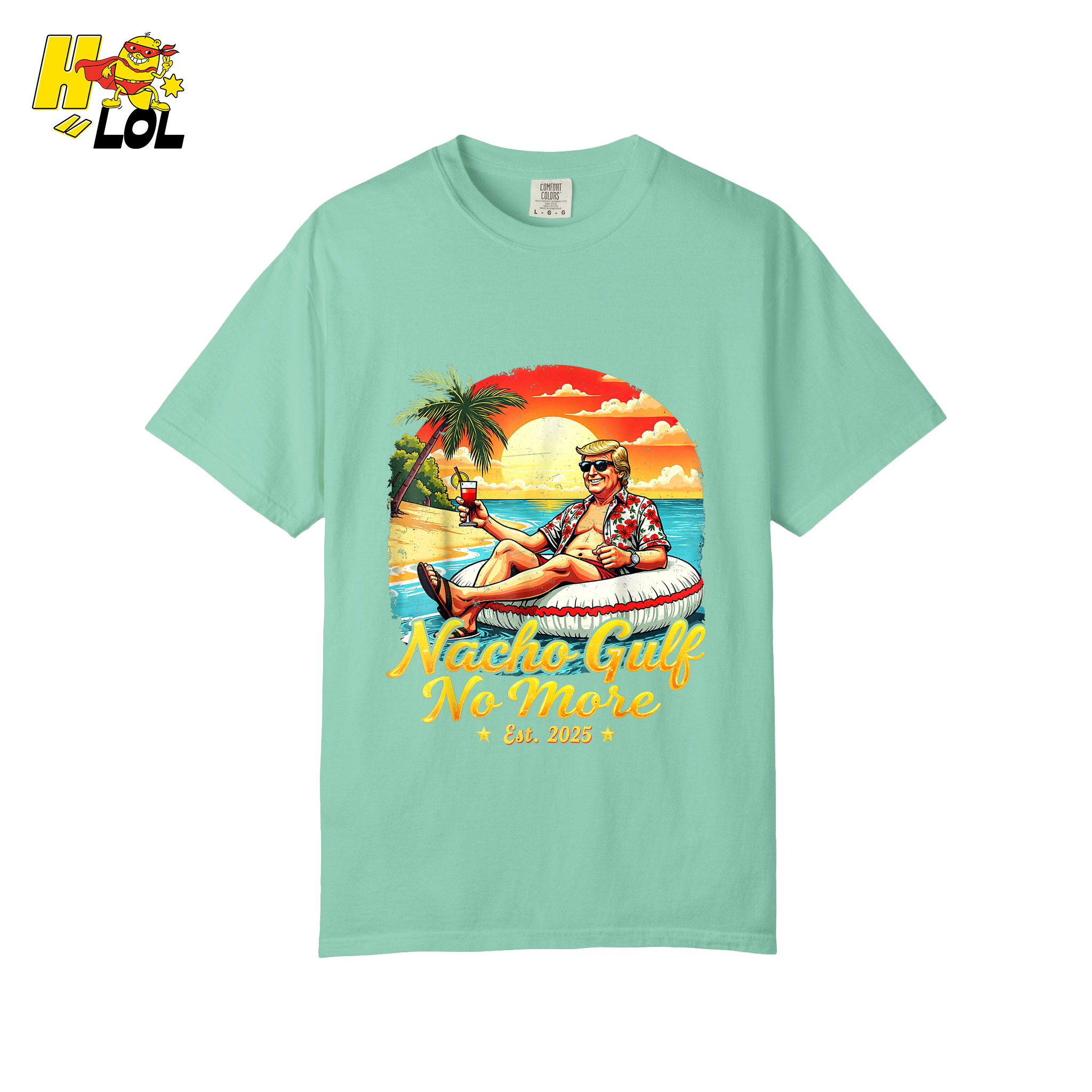 Nacho Gulf No More Shirt Funny Tropical Sunset Beach Graphic - HQLOL