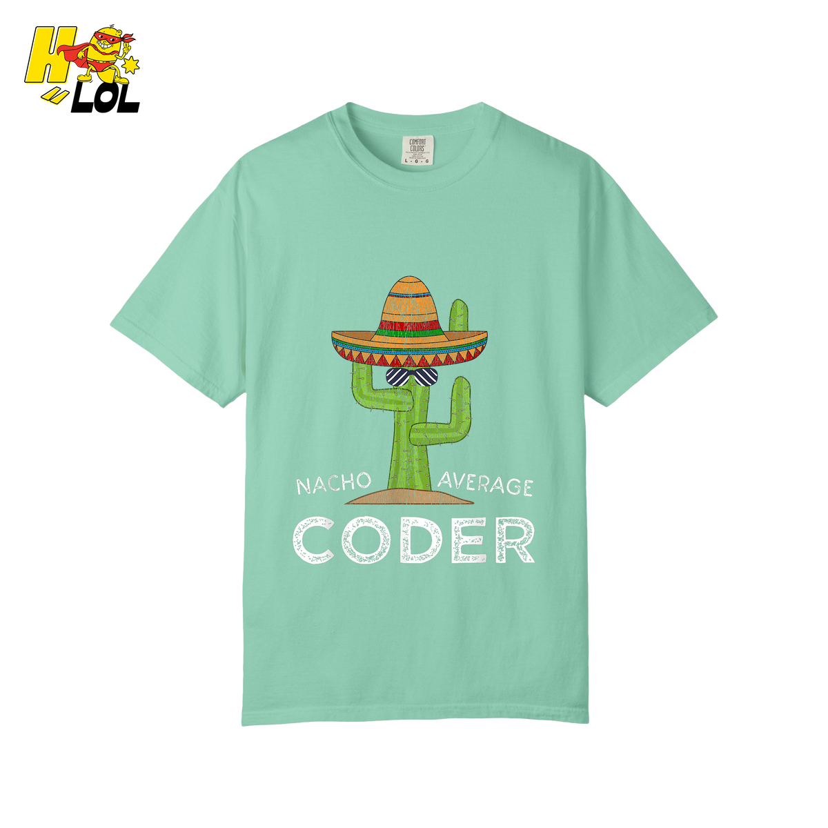 Nacho Average Coder Shirt Funny Programmer Cactus Shirt - HQLOL