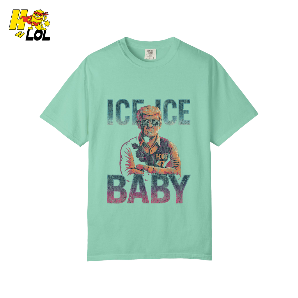Ice Ice Baby Shirt Funny Meme Graphic Distressed Shirt - HQLOL