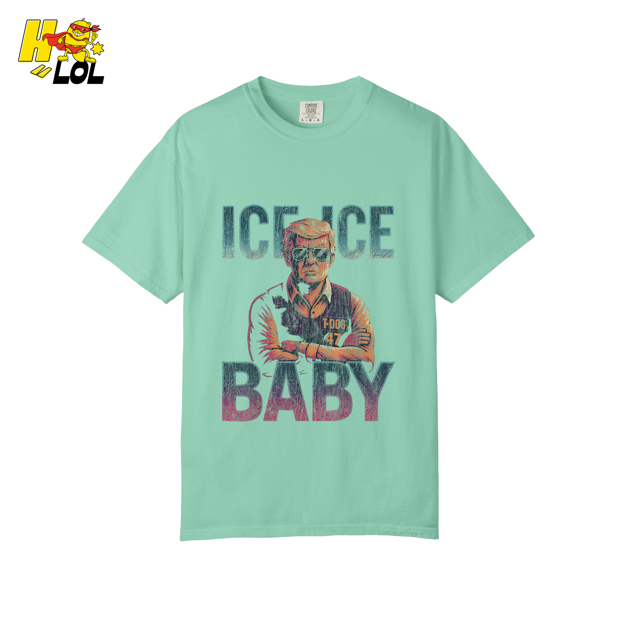 Ice Ice Baby Shirt Funny Meme Graphic Distressed Shirt - HQLOL