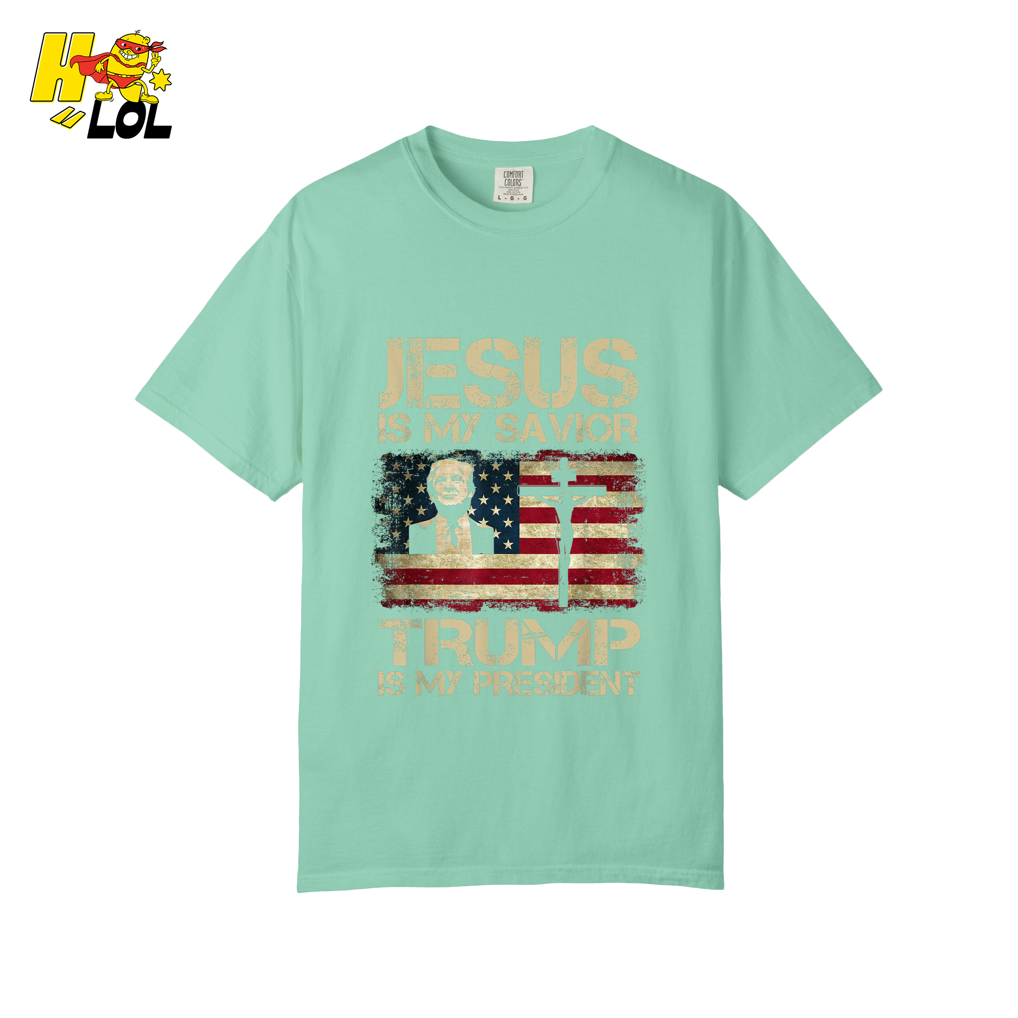 Jesus Is My Savior Trump Is My President Shirt Christian Patriotic - HQLOL