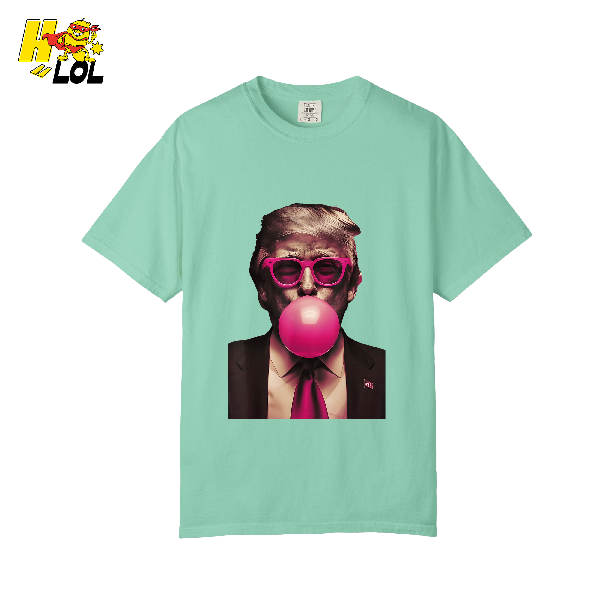 Trump Bubble Gum Pink Glasses Funny Pop Art Viral Meme Shirt - HQLOL