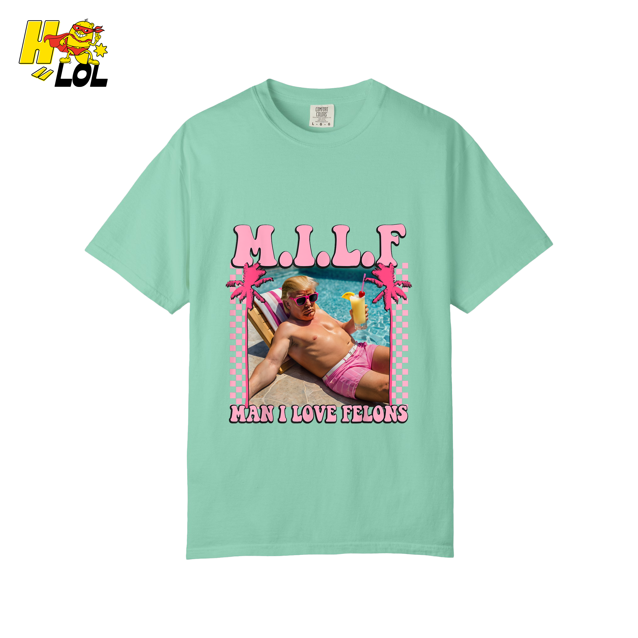 MILF Man I Love Felons Shirt Funny Pink Retro Meme Shirt - HQLOL