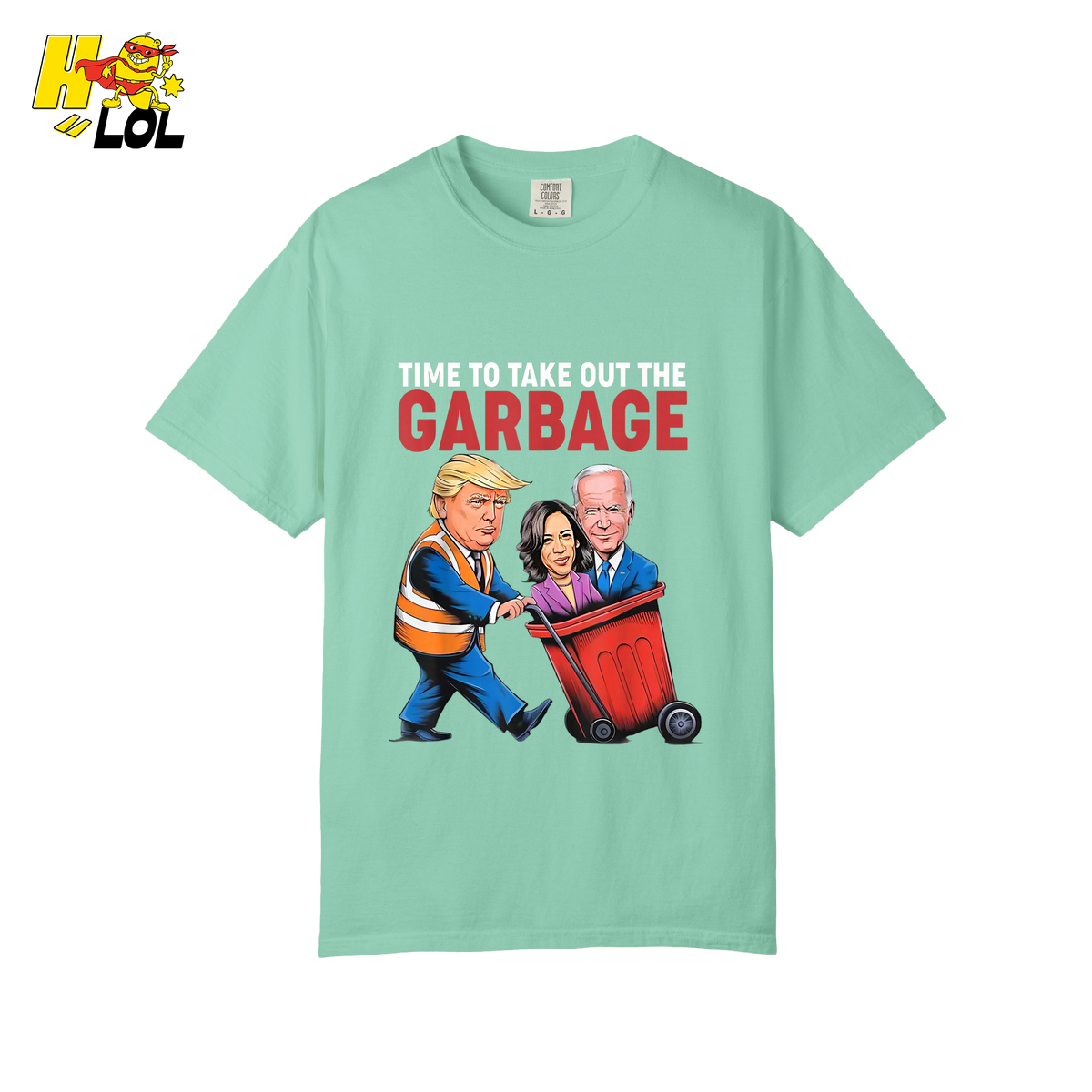 Trump Dumping Biden & Harris “Garbage” Shirt – Funny Political Satire Gift - HQLOL