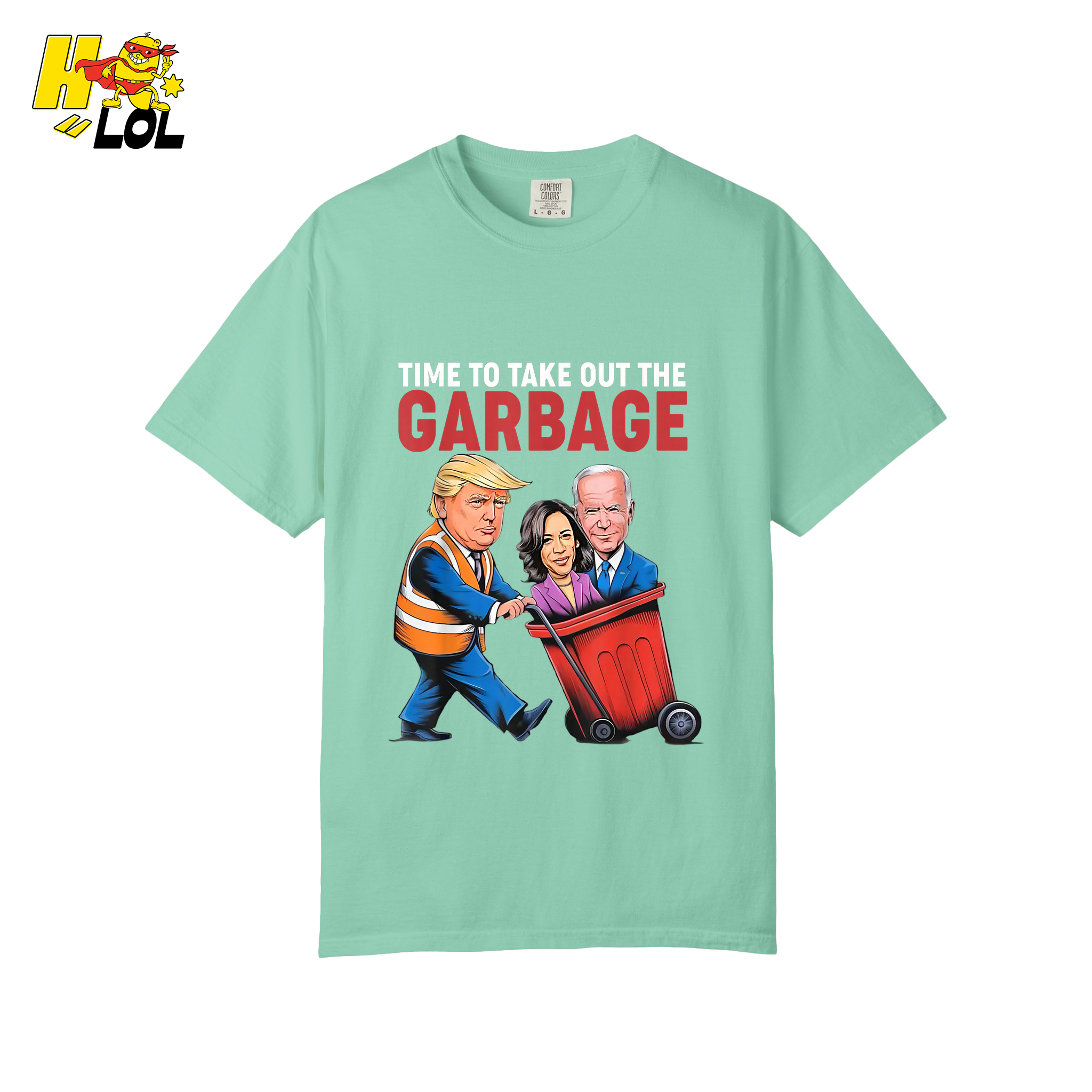 Trump Dumping Biden & Harris “Garbage” Shirt – Funny Political Satire Gift - HQLOL