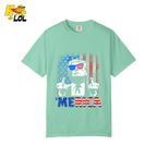 Merica Shirt Funny Patriotic USA Flag Graphic Shirt - HQLOL