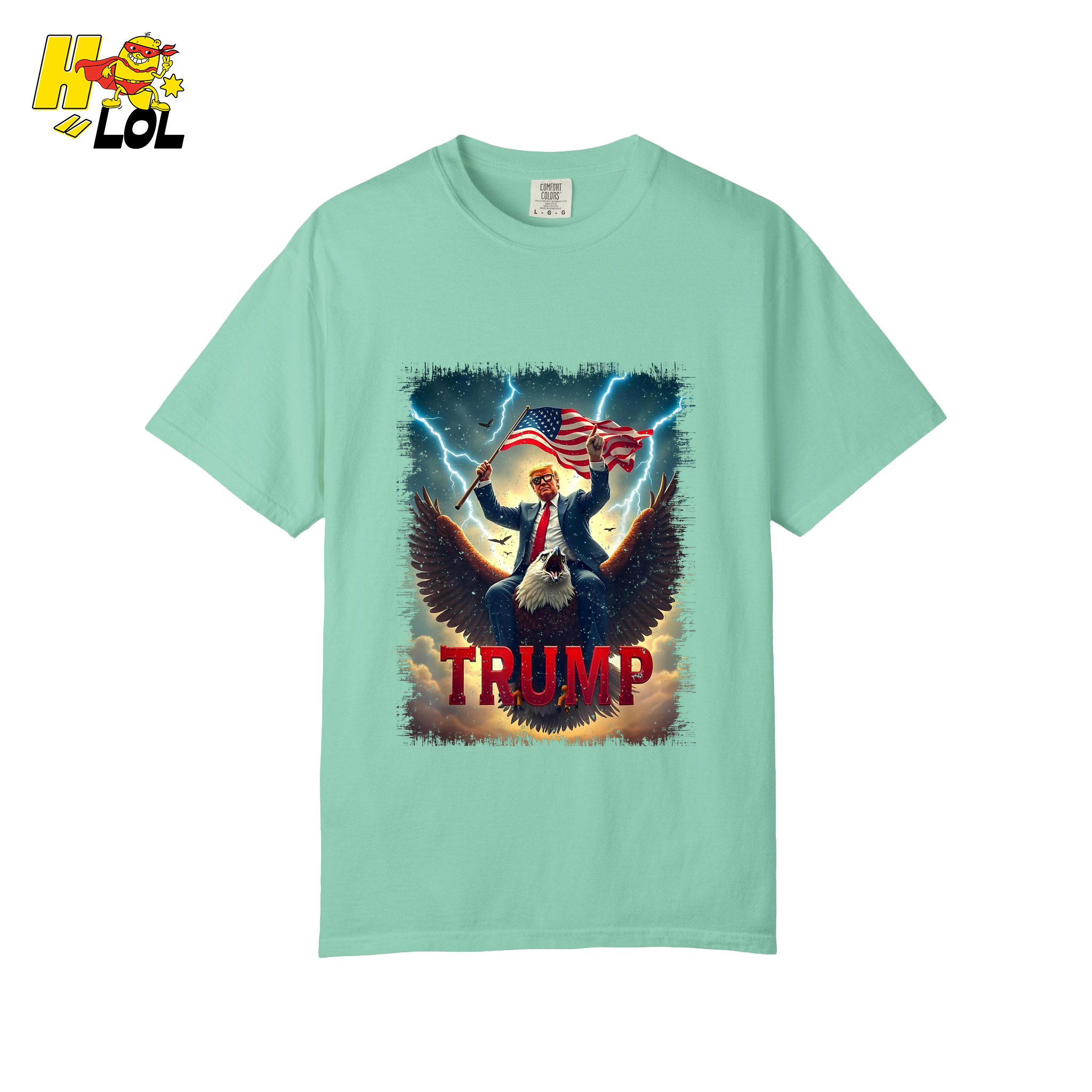 Donald Trump King & Eagle Shirt Patriotic MAGA Gift - HQLOL