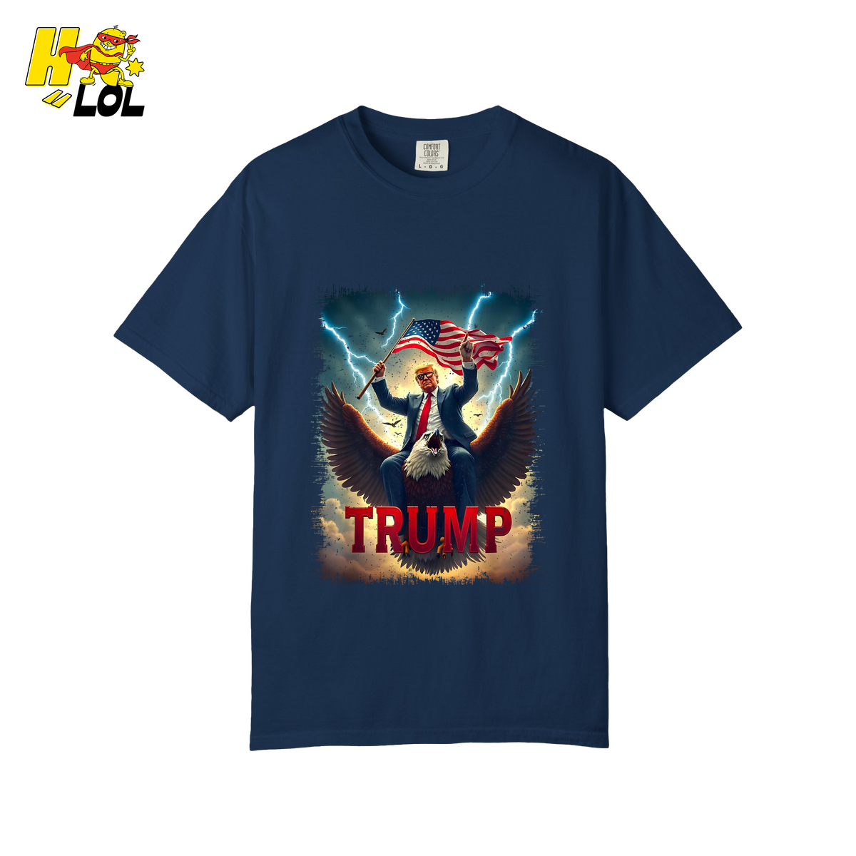 Donald Trump King & Eagle Shirt Patriotic MAGA Gift - HQLOL