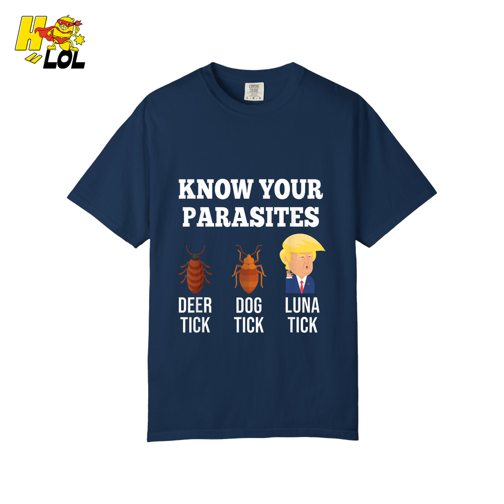 Know Your Parasites Shirt Funny Tick Meme Satire Graphic Shirt - HQLOL