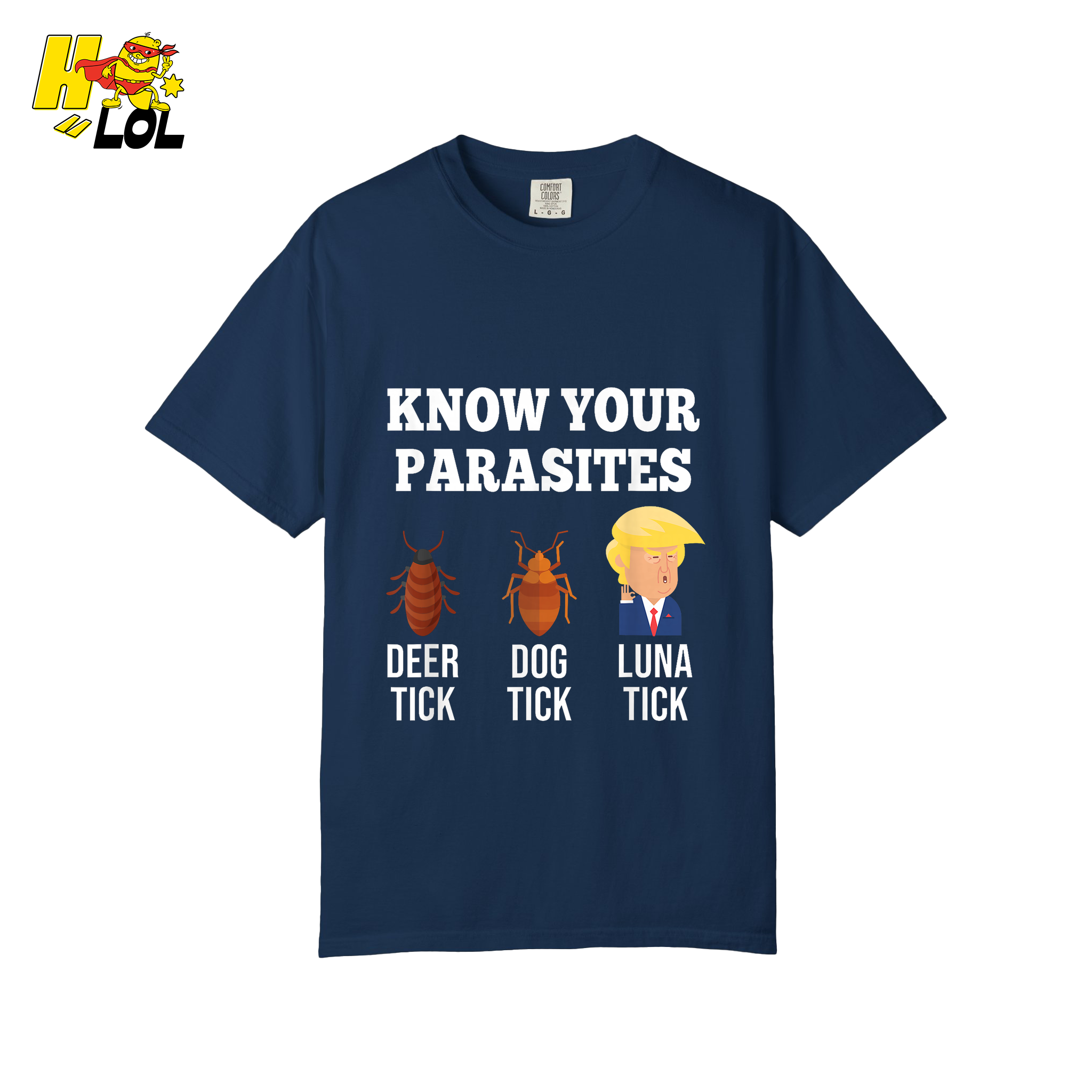 Know Your Parasites Shirt Funny Tick Meme Satire Graphic Shirt - HQLOL