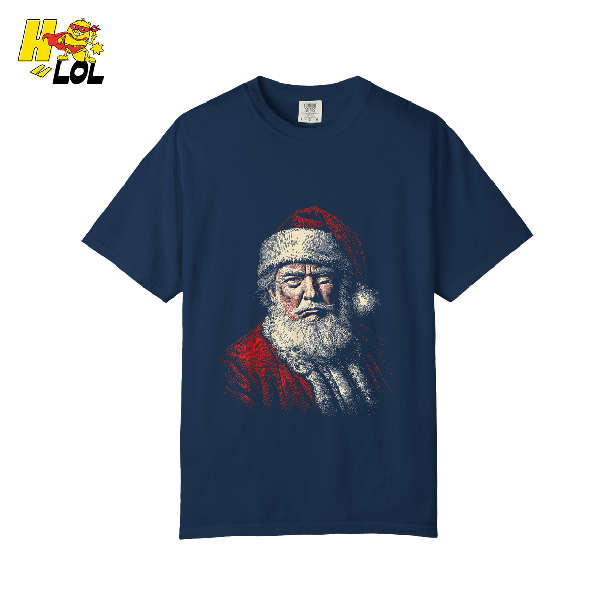 Vintage Santa Portrait Shirt Trump-Inspired Parody Christmas Gifts - HQLOL