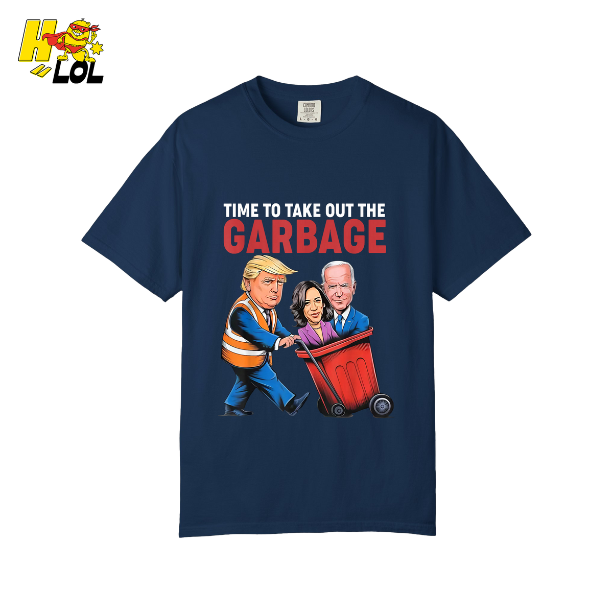 Trump Dumping Biden & Harris “Garbage” Shirt – Funny Political Satire Gift - HQLOL