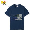 God Guns Trump Freedom Shirt Patriotic Camo Flag Shirt - HQLOL