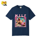 MILF Man I Love Felons Shirt Funny Pink Retro Meme Shirt - HQLOL