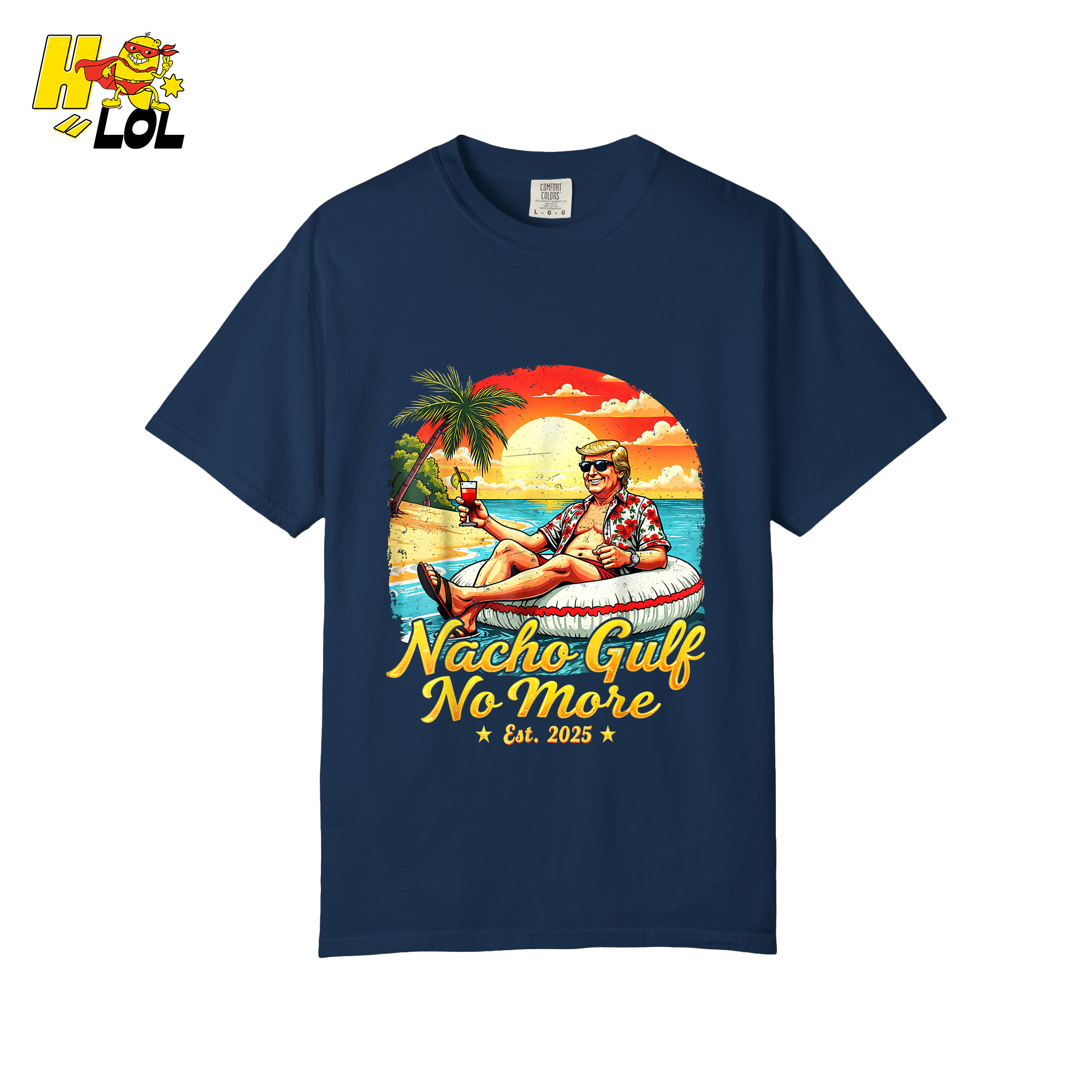 Nacho Gulf No More Shirt Funny Tropical Sunset Beach Graphic - HQLOL