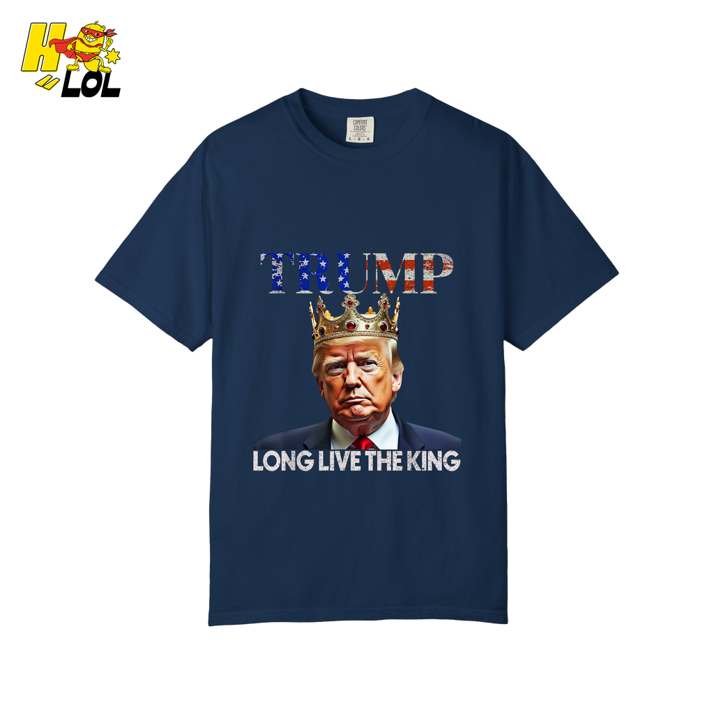 Trump Long Live The King Shirt Crown Patriotic Graphic Shirt - HQLOL