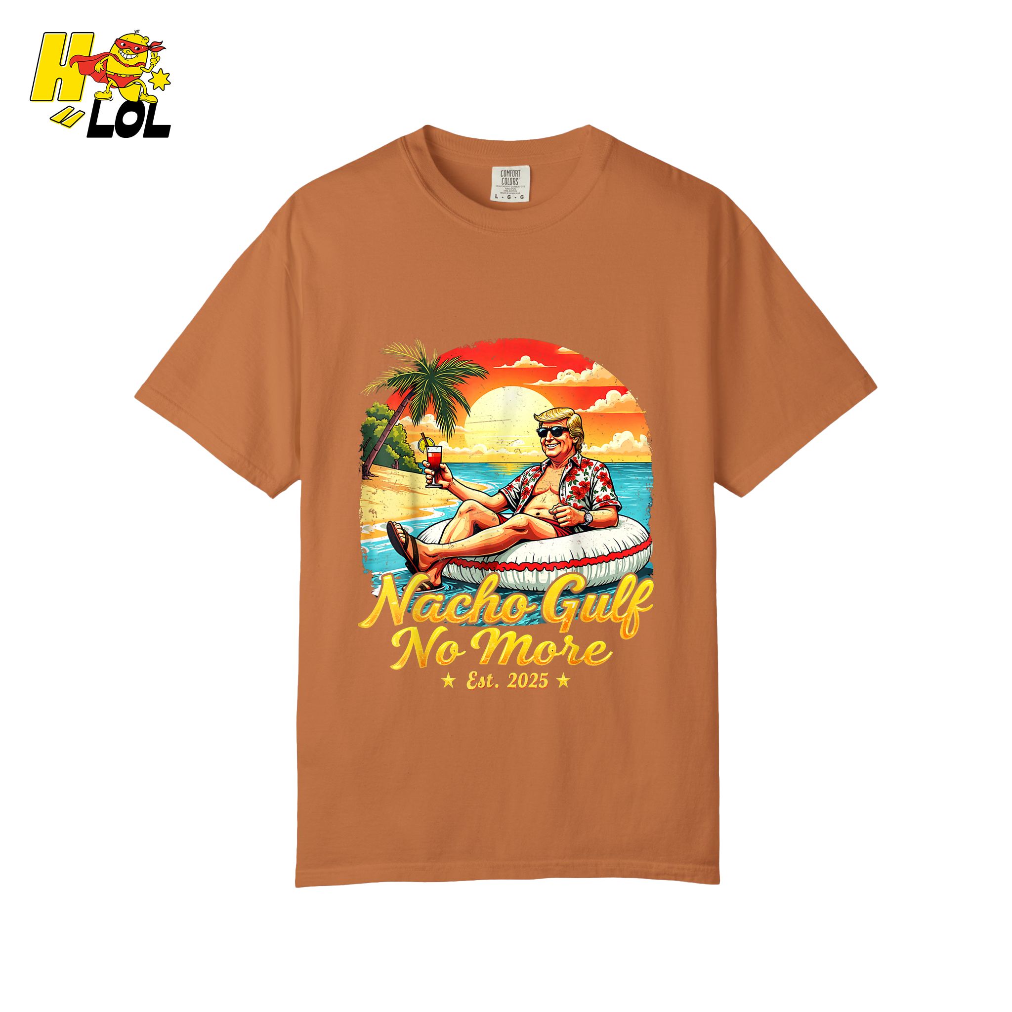 Nacho Gulf No More Shirt Funny Tropical Sunset Beach Graphic - HQLOL