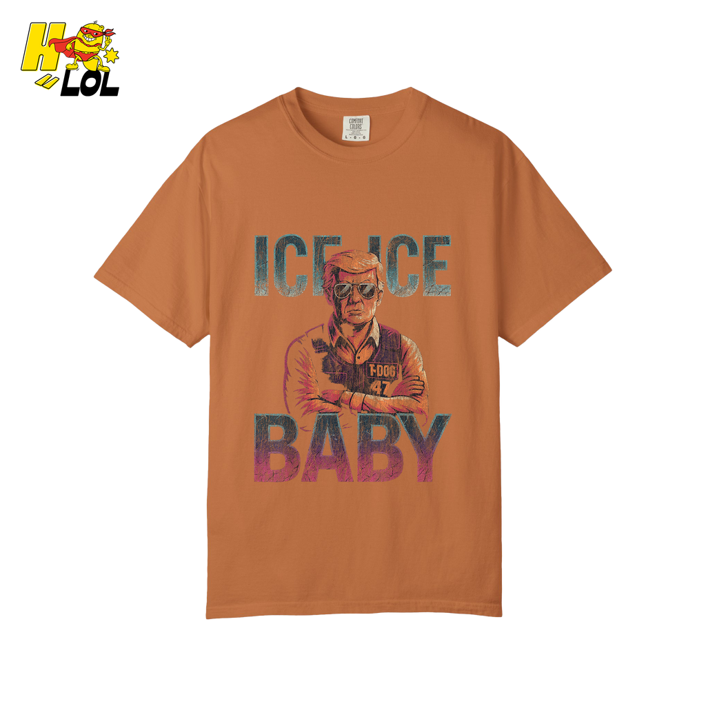 Ice Ice Baby Shirt Funny Meme Graphic Distressed Shirt - HQLOL