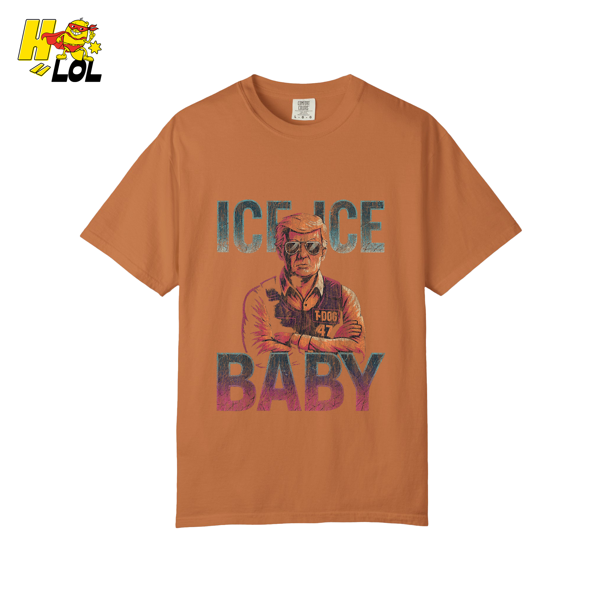 Ice Ice Baby Shirt Funny Meme Graphic Distressed Shirt - HQLOL