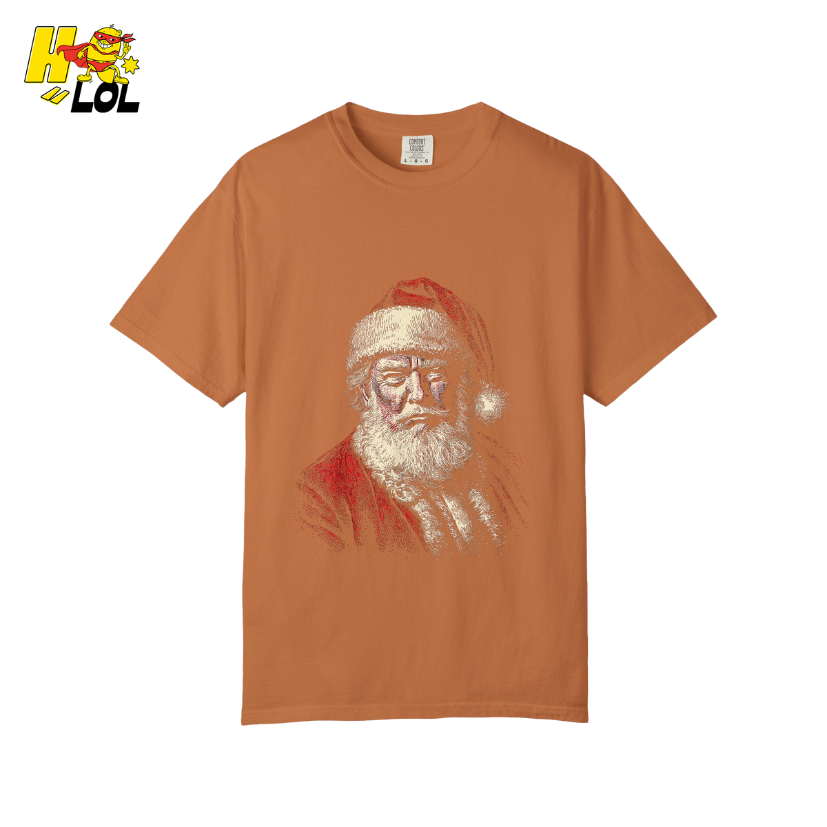 Vintage Santa Portrait Shirt Trump-Inspired Parody Christmas Gifts - HQLOL