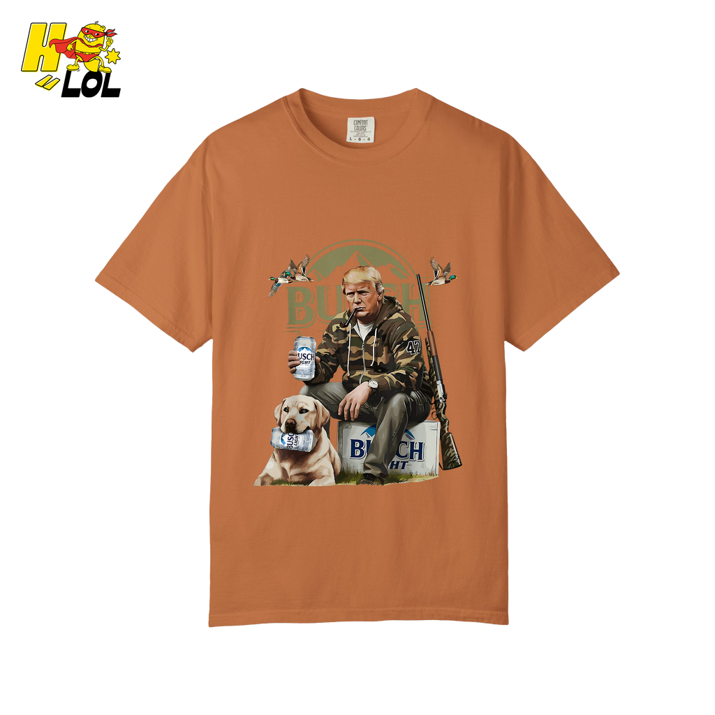 Busch Light Hunting Shirt Funny Deer Camp Dog Camo Shirt - HQLOL