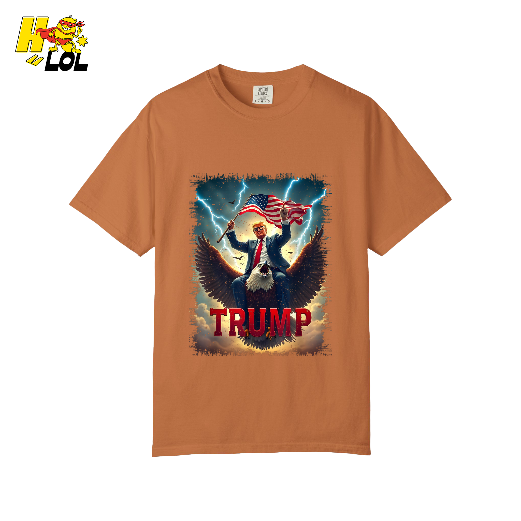 Donald Trump King & Eagle Shirt Patriotic MAGA Gift - HQLOL