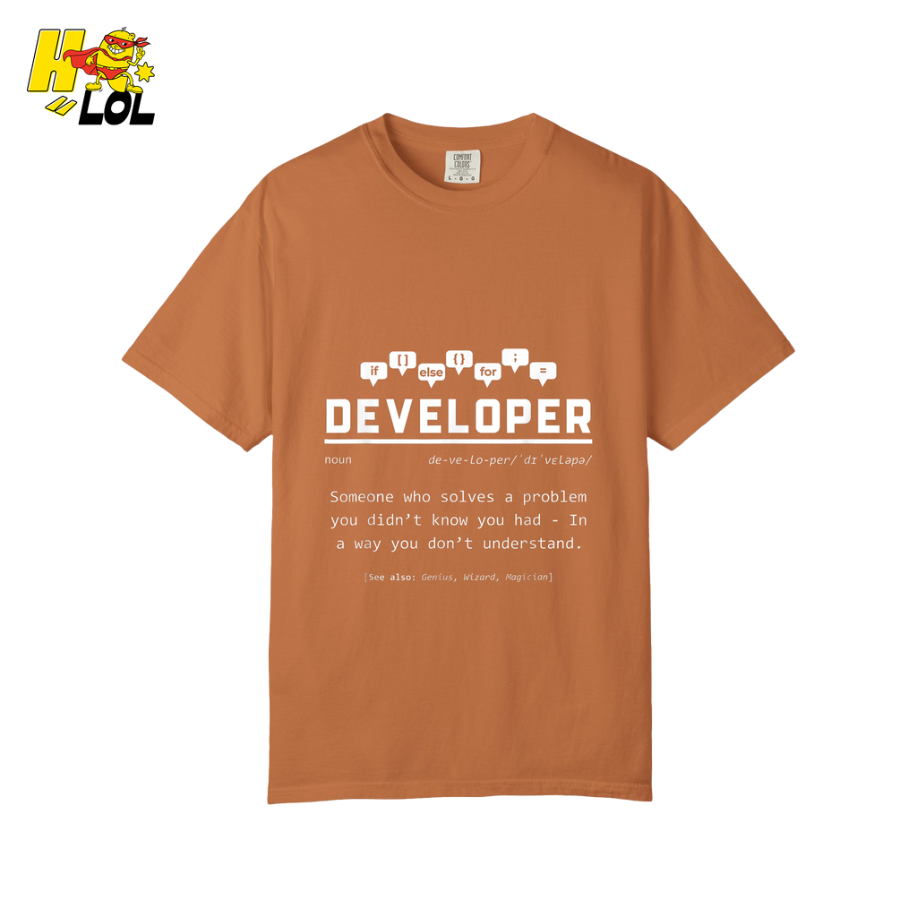 Developer Definition Shirt Funny Programmer Coding Shirt - HQLOL