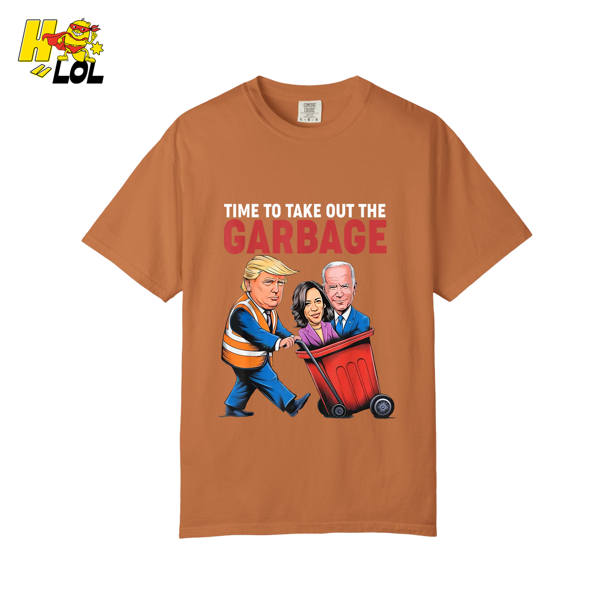 Trump Dumping Biden & Harris “Garbage” Shirt – Funny Political Satire Gift - HQLOL