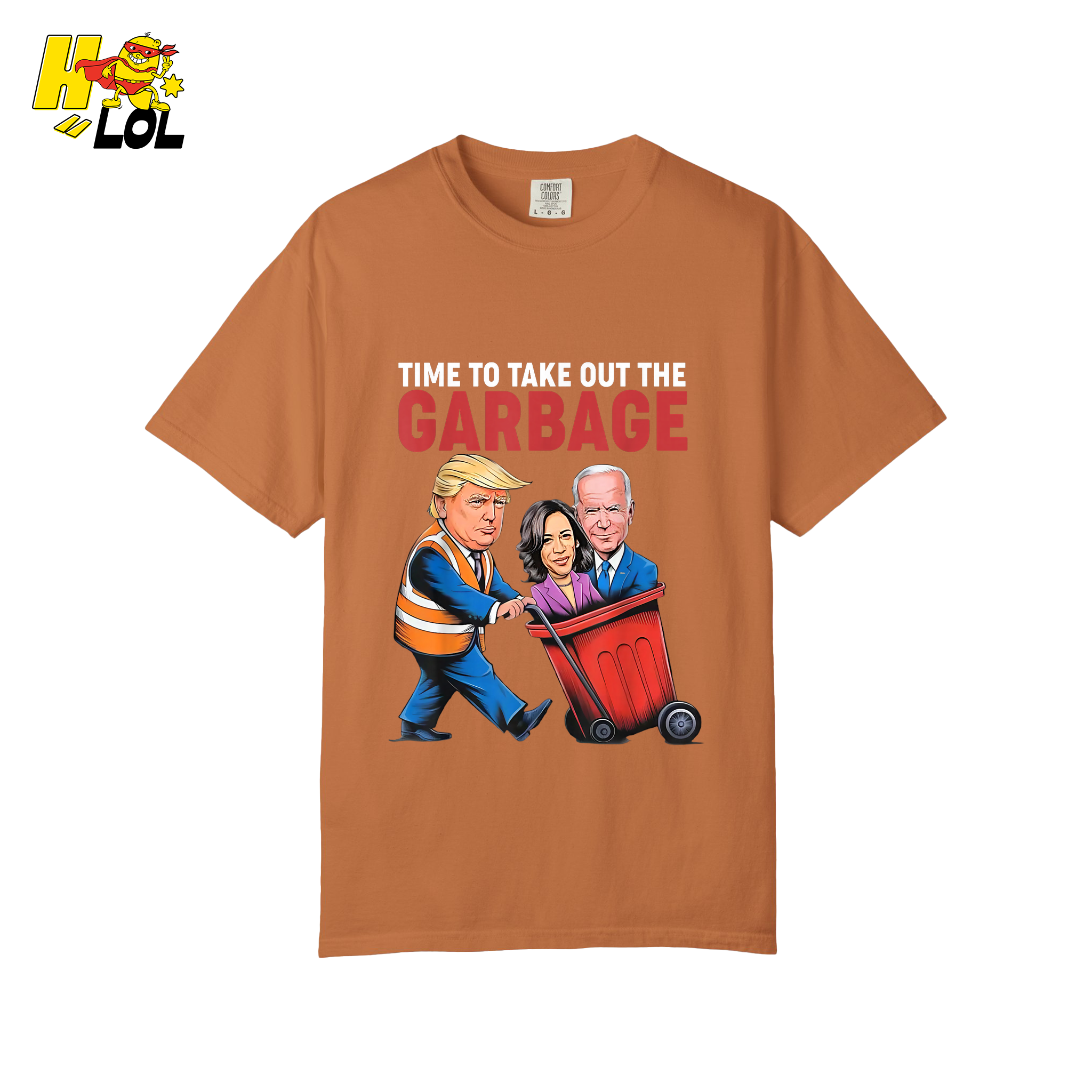 Trump Dumping Biden & Harris “Garbage” Shirt – Funny Political Satire Gift - HQLOL