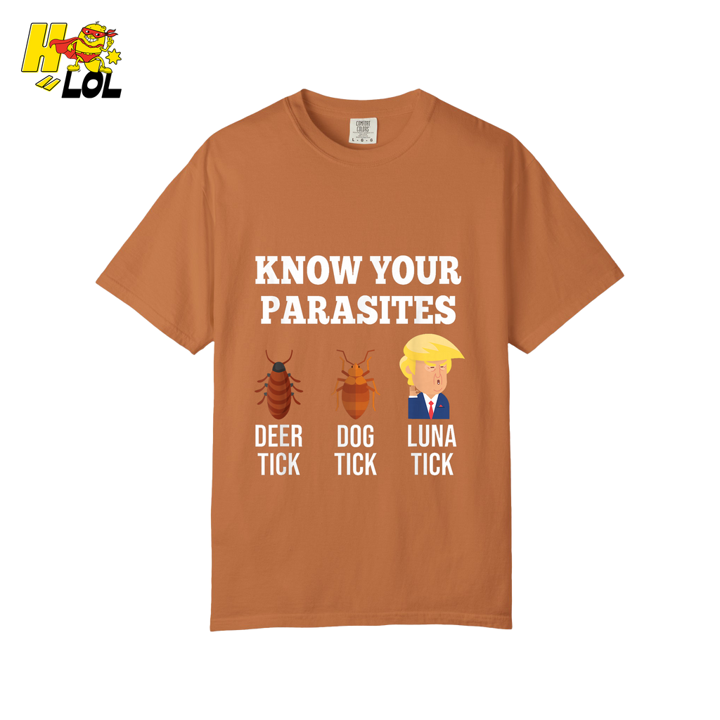 Know Your Parasites Shirt Funny Tick Meme Satire Graphic Shirt - HQLOL