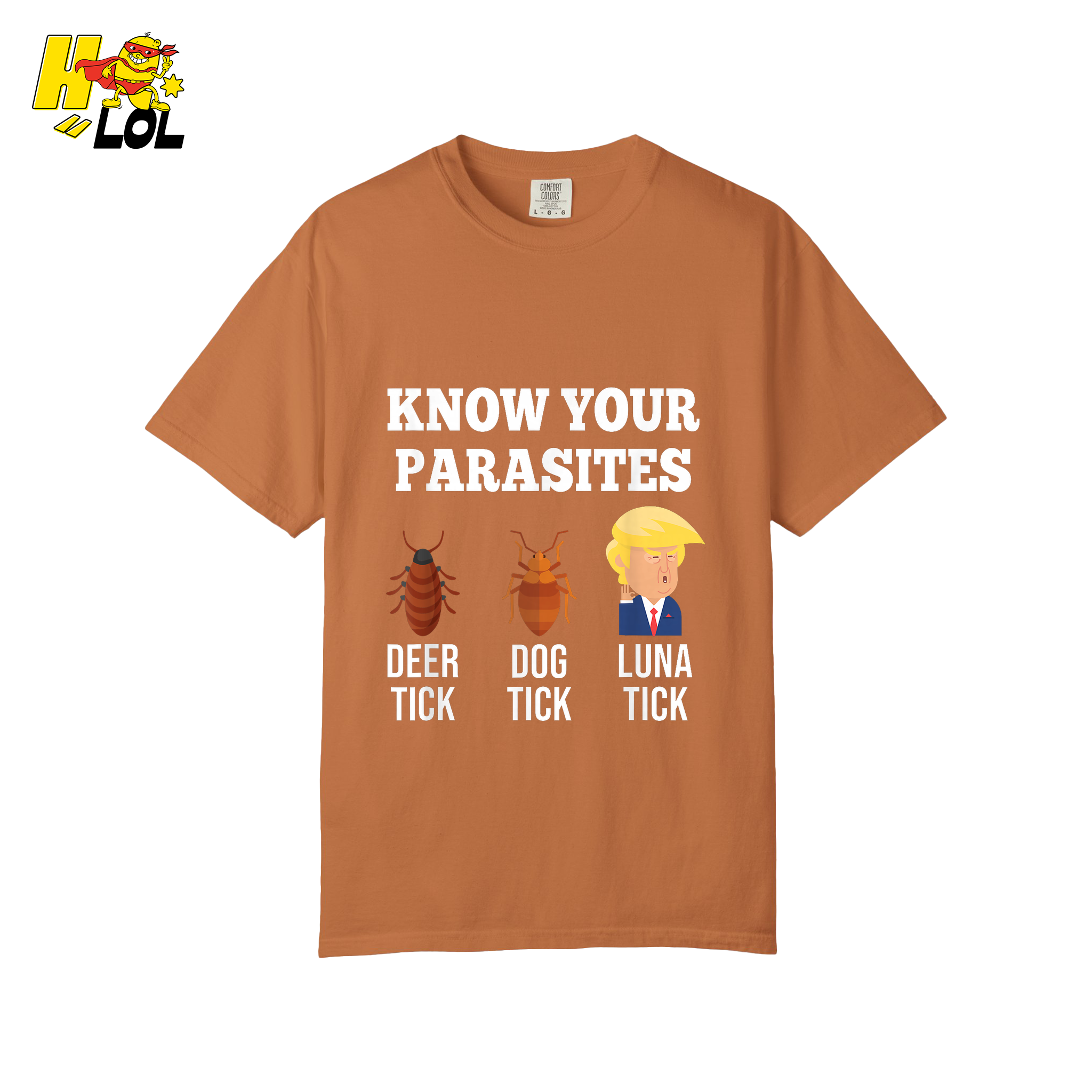 Know Your Parasites Shirt Funny Tick Meme Satire Graphic Shirt - HQLOL