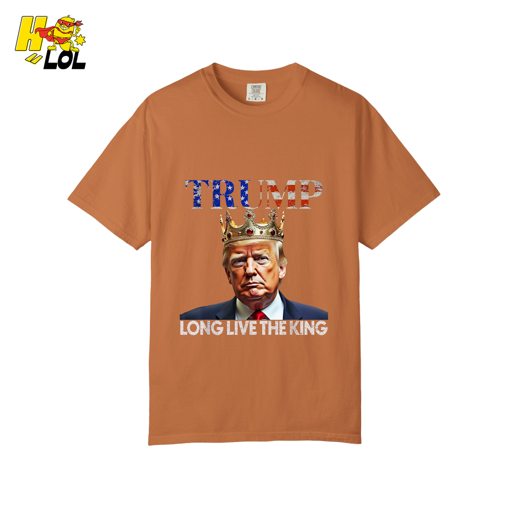 Trump Long Live The King Shirt Crown Patriotic Graphic Shirt - HQLOL