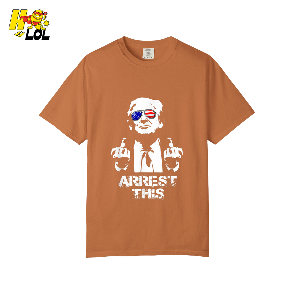 Trump Middle Finger Arrest This Edgy Political Anti-Woke Shirt - HQLOL