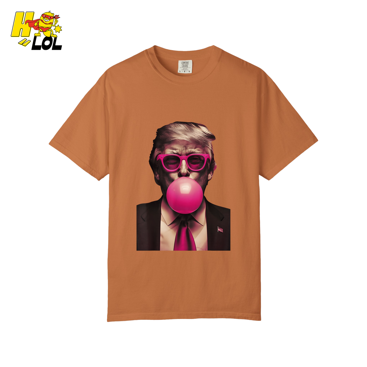 Trump Bubble Gum Pink Glasses Funny Pop Art Viral Meme Shirt - HQLOL