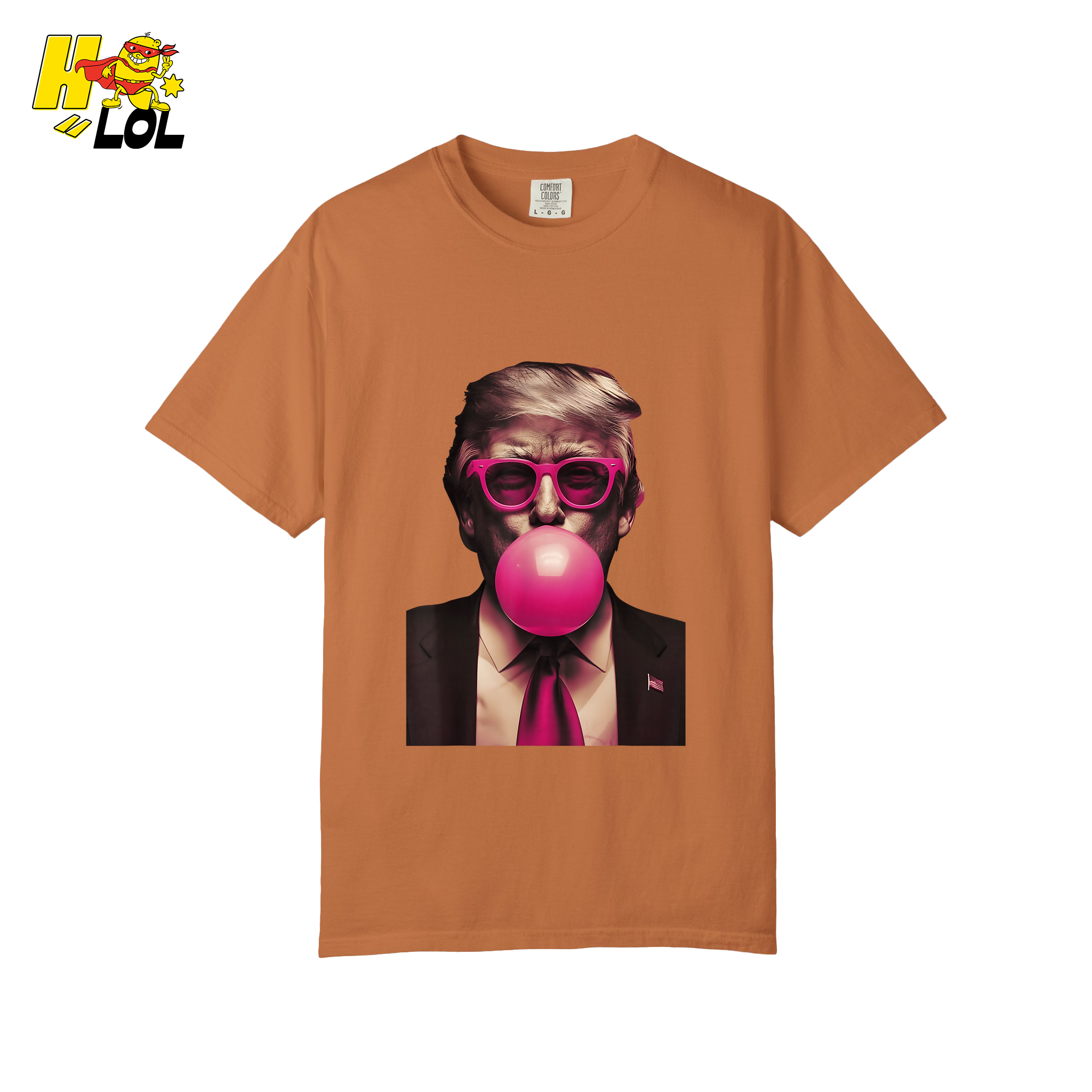 Trump Bubble Gum Pink Glasses Funny Pop Art Viral Meme Shirt - HQLOL
