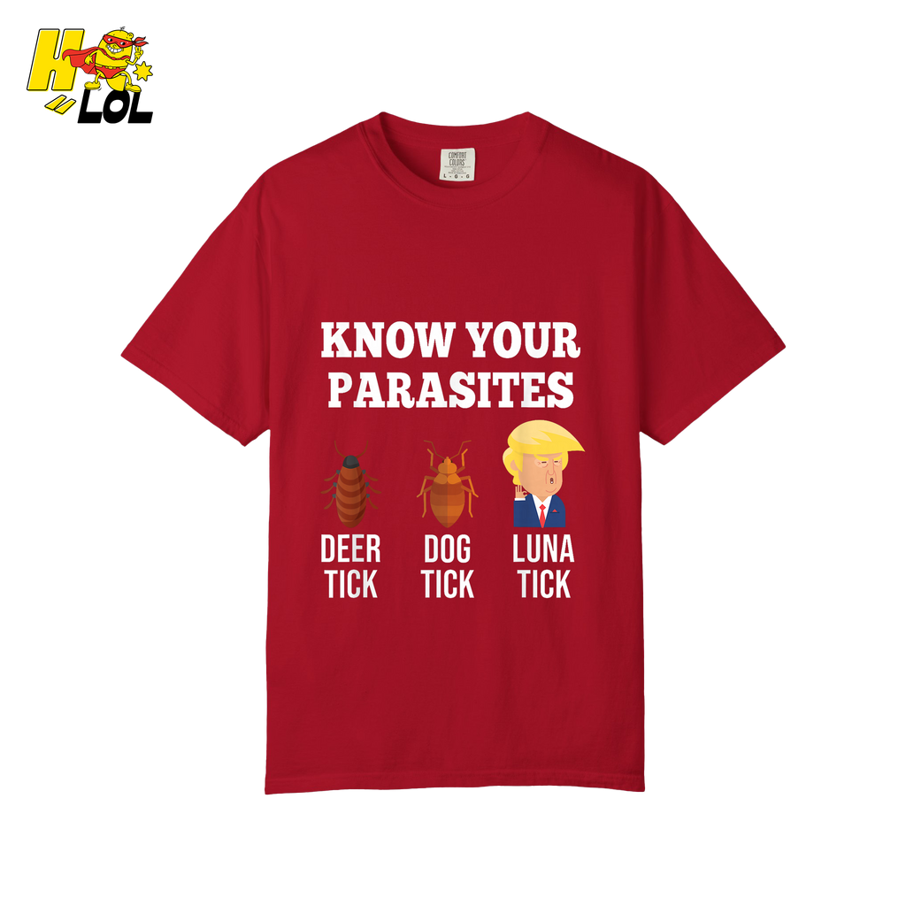 Know Your Parasites Shirt Funny Tick Meme Satire Graphic Shirt - HQLOL
