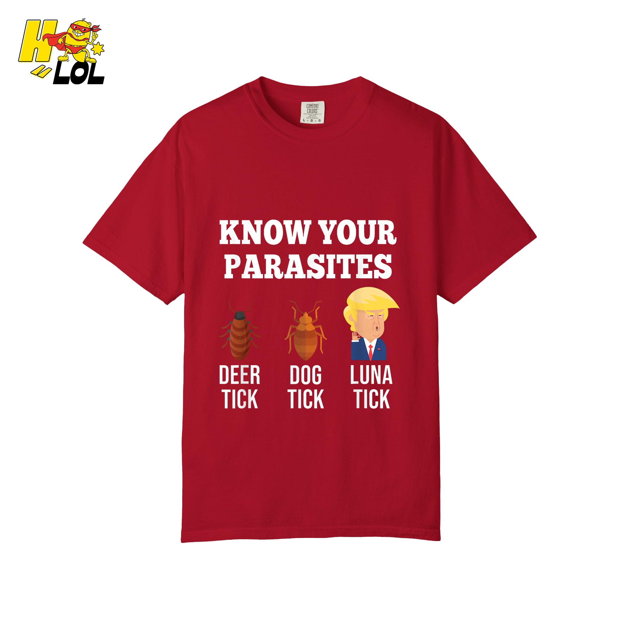 Know Your Parasites Shirt Funny Tick Meme Satire Graphic Shirt - HQLOL