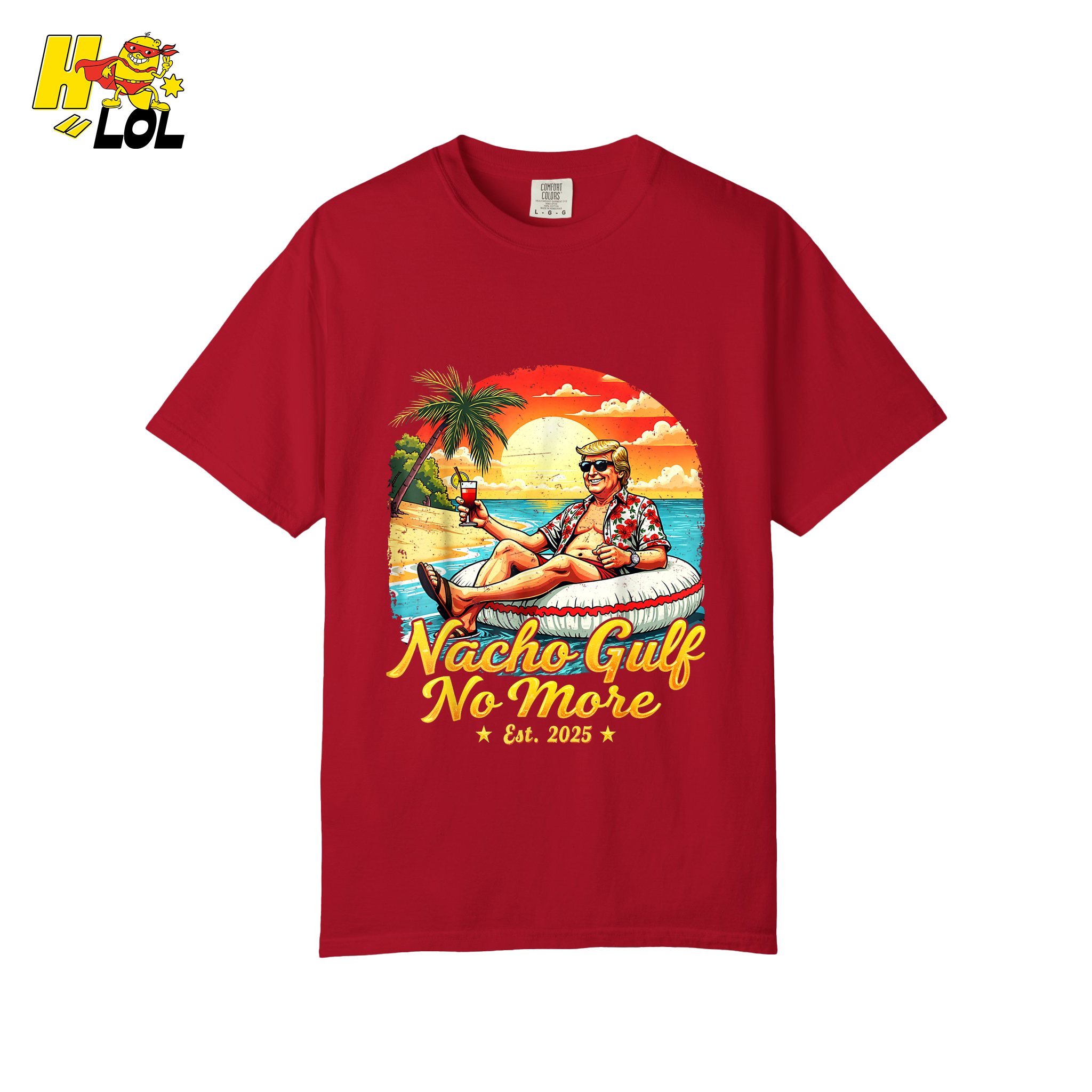 Nacho Gulf No More Shirt Funny Tropical Sunset Beach Graphic - HQLOL