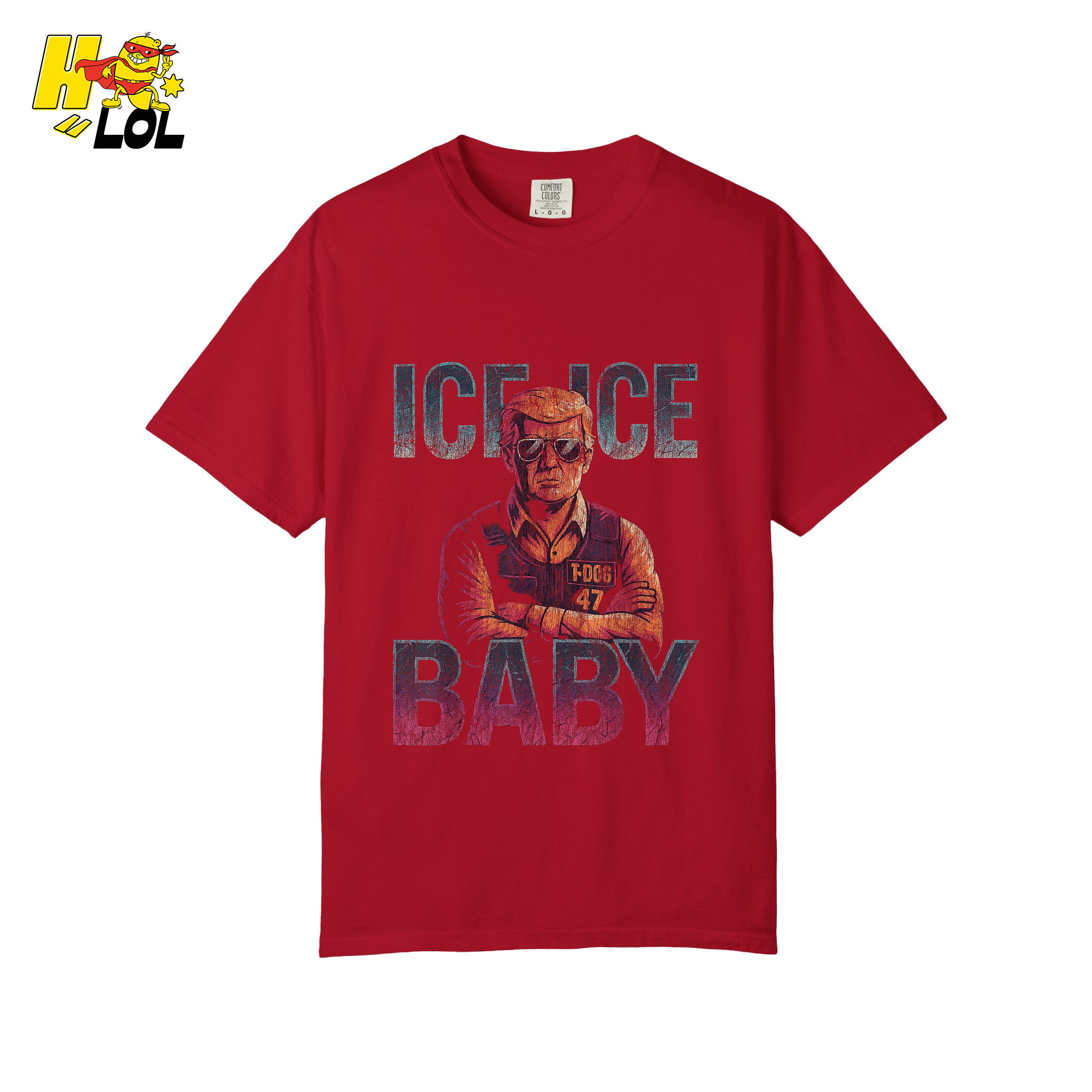 Ice Ice Baby Shirt Funny Meme Graphic Distressed Shirt - HQLOL