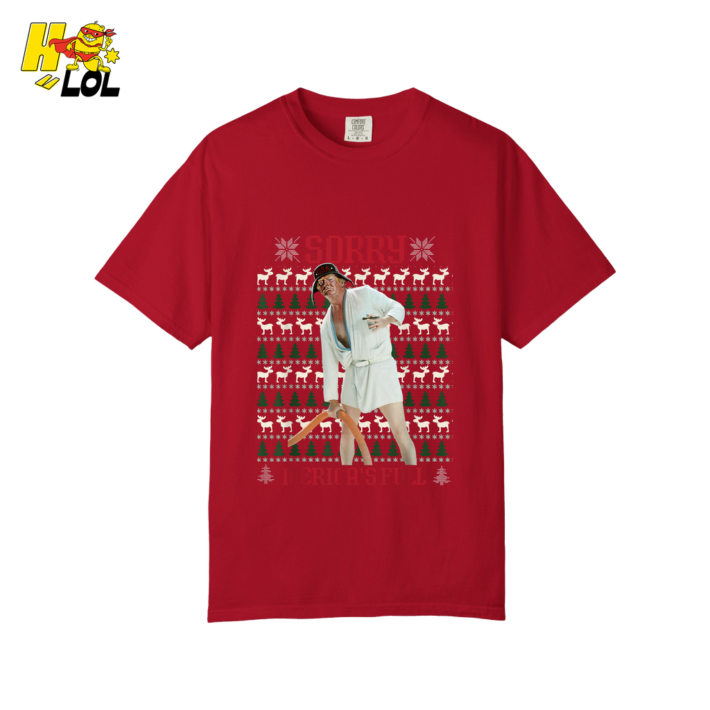 Sorry Merica’s Full Shirt Funny Ugly Christmas Holiday Shirt - HQLOL