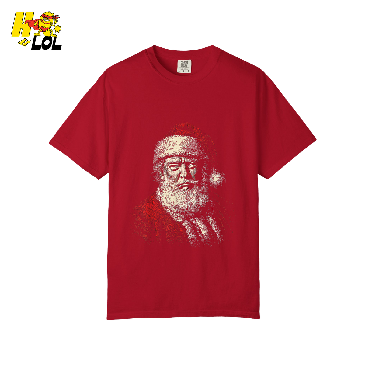 Vintage Santa Portrait Shirt Trump-Inspired Parody Christmas Gifts - HQLOL