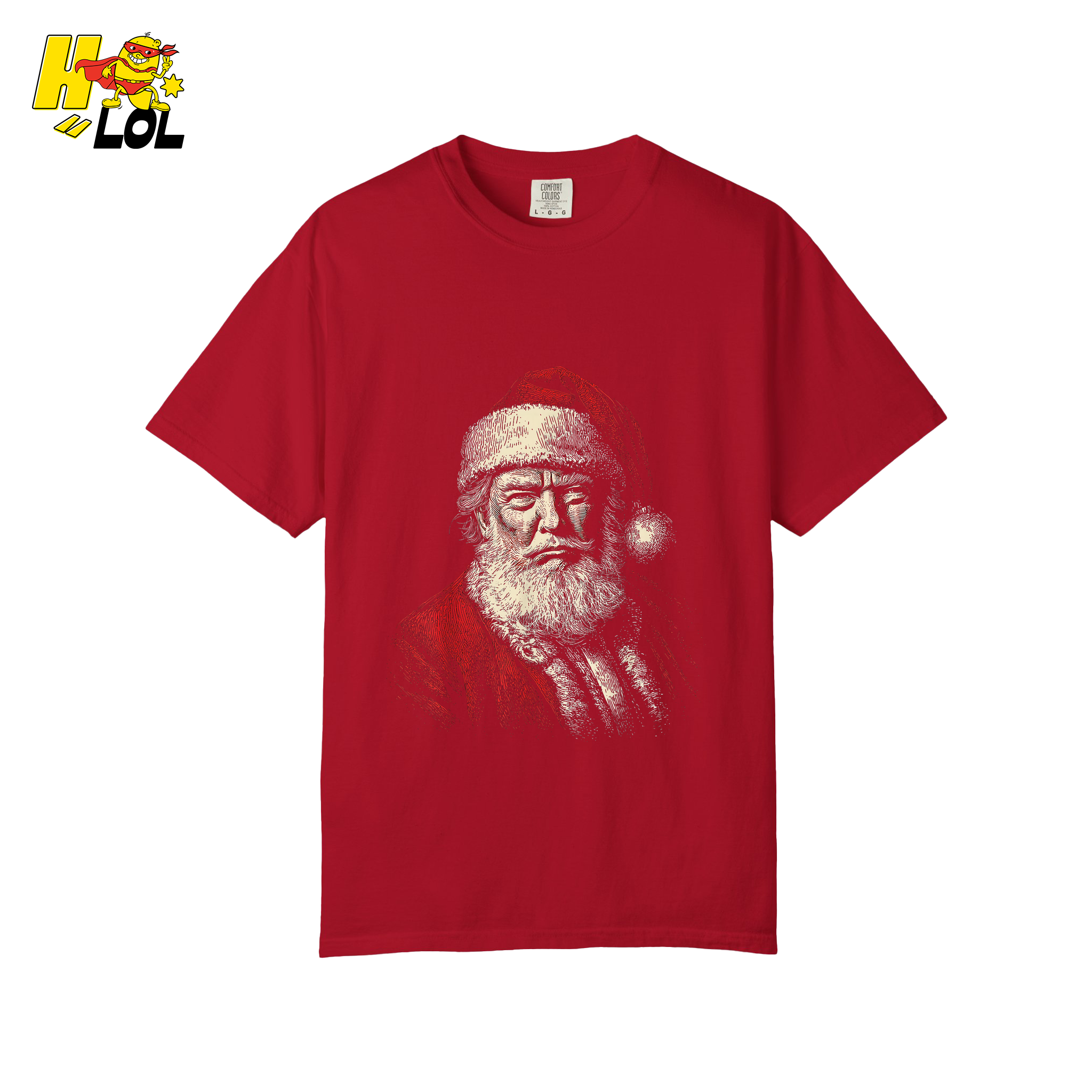 Vintage Santa Portrait Shirt Trump-Inspired Parody Christmas Gifts - HQLOL