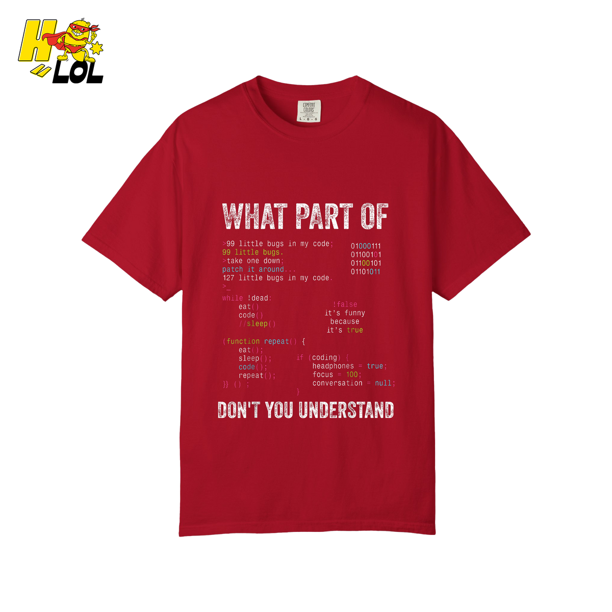What Part of Don’t You Understand Shirt Funny Coding Programmer - HQLOL