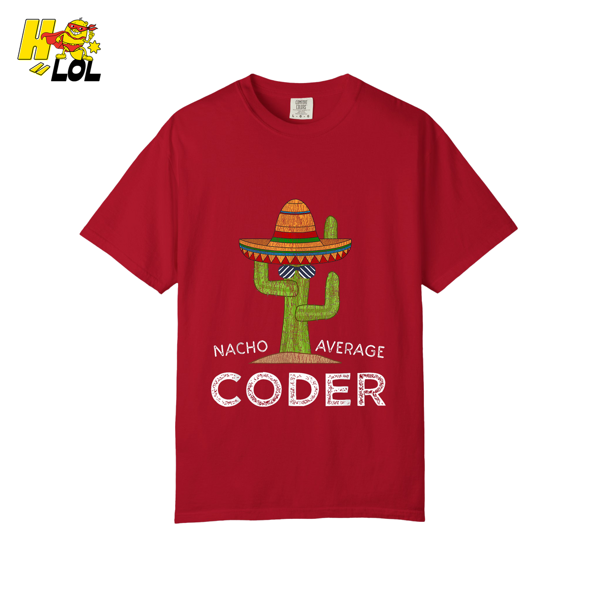 Nacho Average Coder Shirt Funny Programmer Cactus Shirt - HQLOL