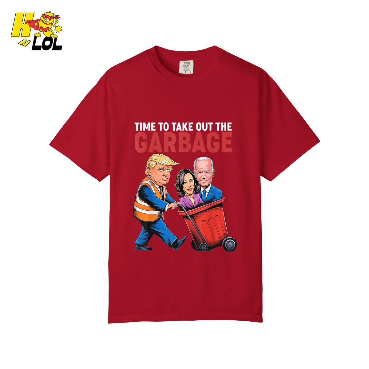 Trump Dumping Biden & Harris “Garbage” Shirt – Funny Political Satire Gift - HQLOL